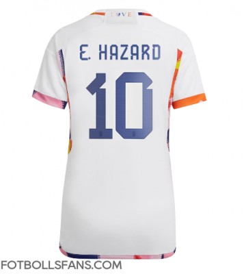 Belgien Eden Hazard #10 Replika Bortatröja Damer VM 2022 Kortärmad